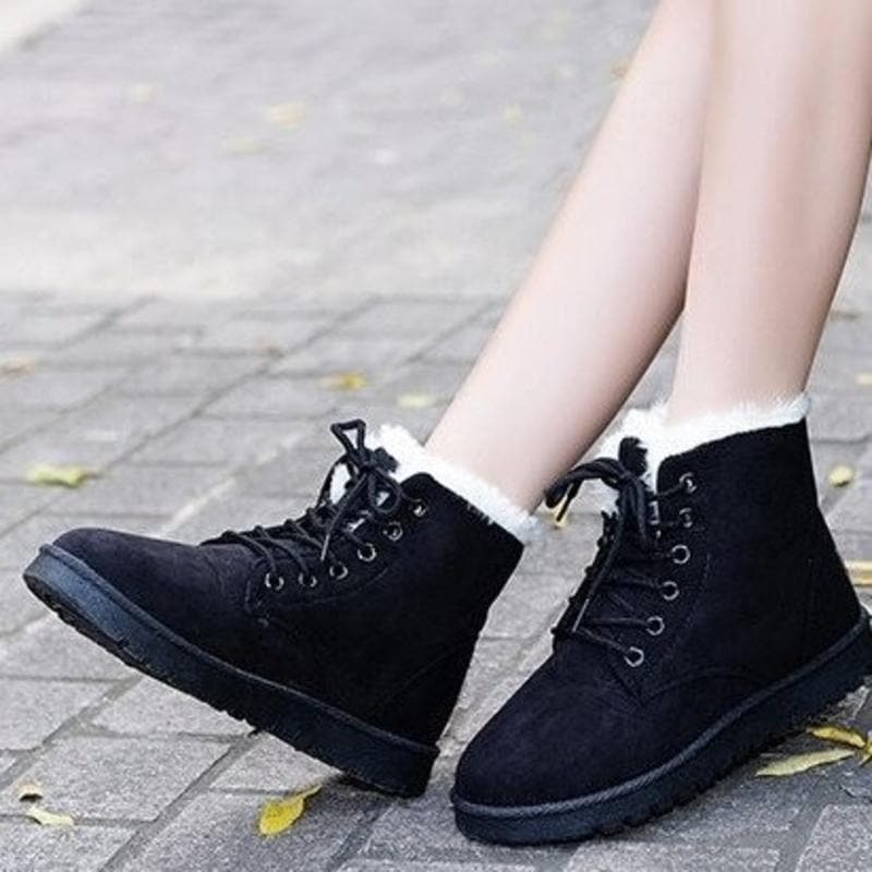 Matilda's Cozy Lace-Up Ankle Boots