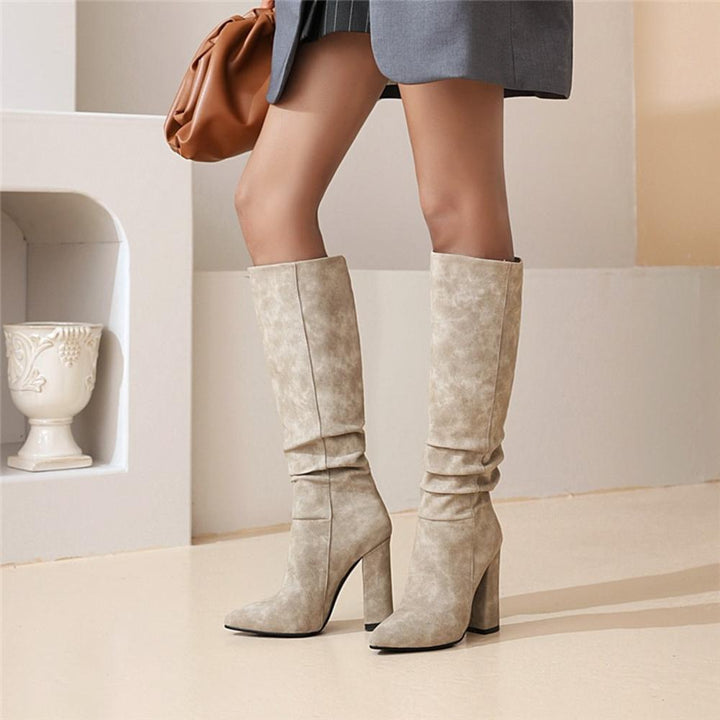 Matilda's Slouchy Knee-High Pointed Toe City Boots