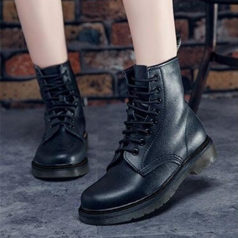 Matilda's High-Ankle Leather Lace-Up Boots
