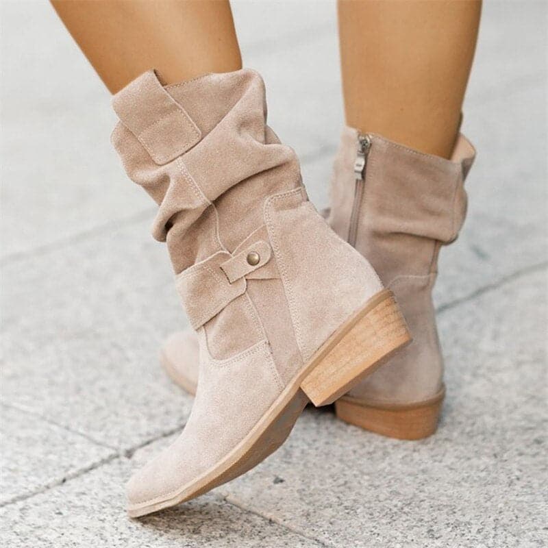 Matilda's Relaxed Fit Slouchy Mid-Calf Boots