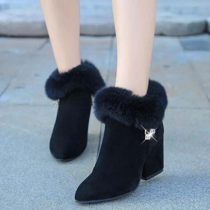 Matilda's Plush Winter Tassel Ankle Boots
