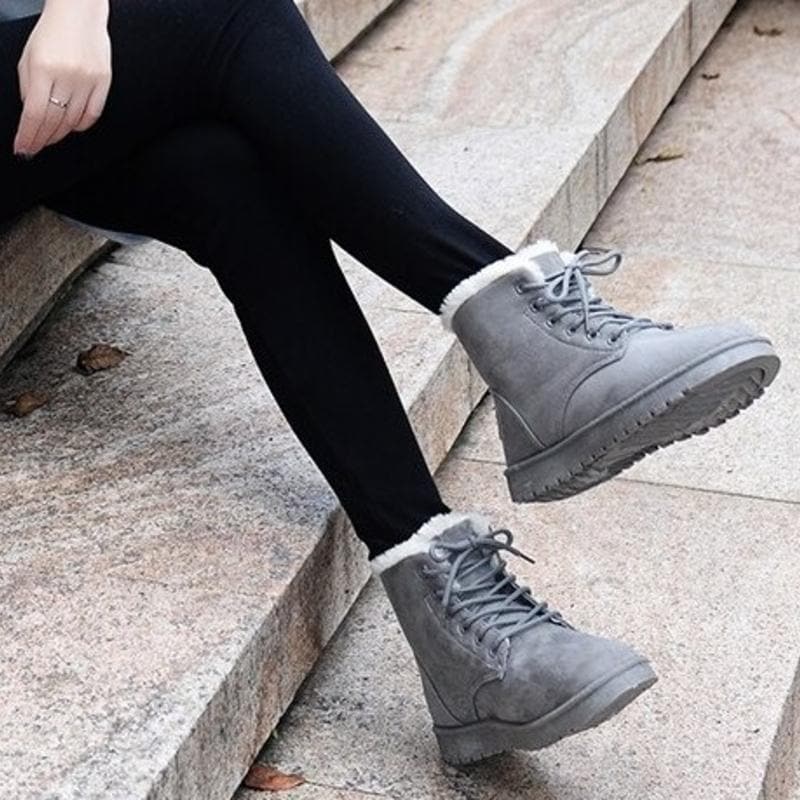 Matilda's Cozy Lace-Up Ankle Boots