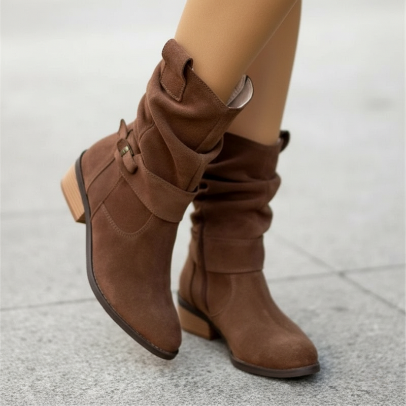 Matilda's Relaxed Fit Slouchy Mid-Calf Boots