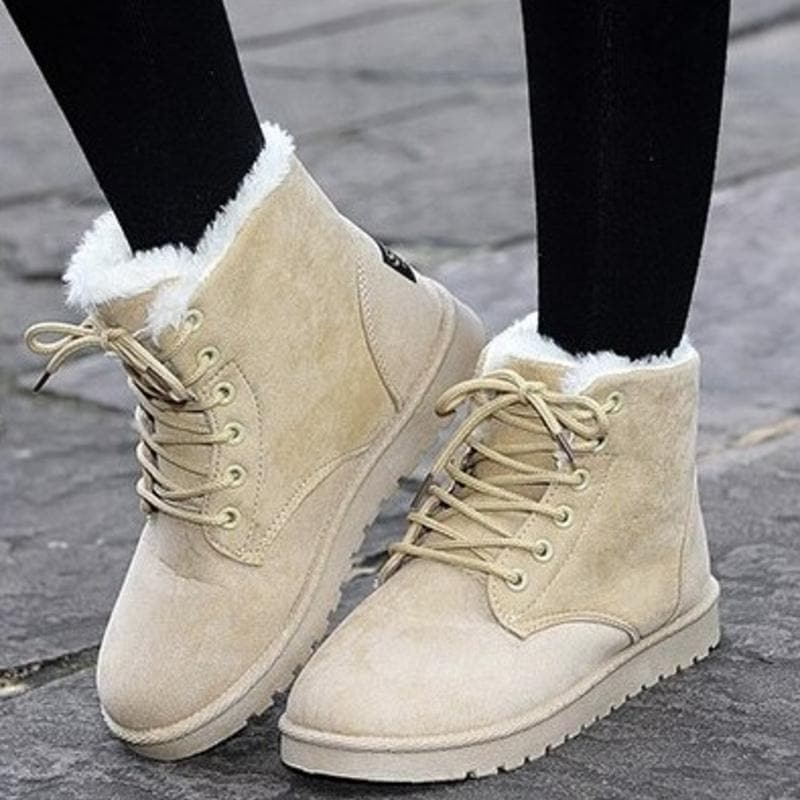 Matilda's Cozy Lace-Up Ankle Boots
