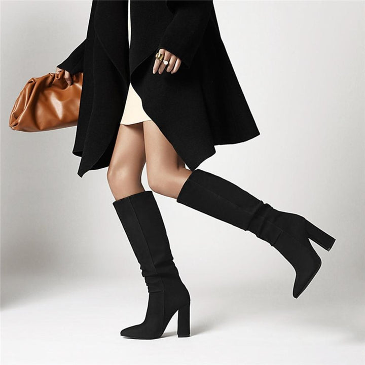 Matilda's Slouchy Knee-High Pointed Toe City Boots