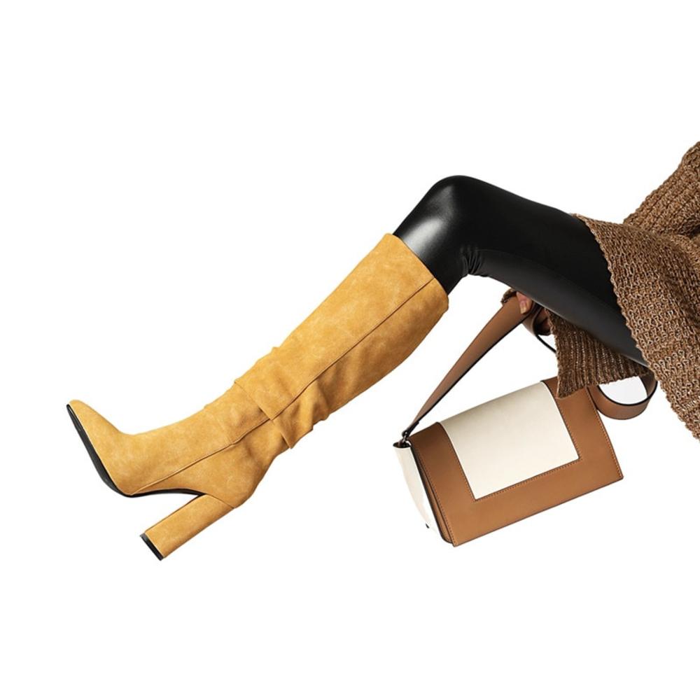 Matilda's Slouchy Knee-High Pointed Toe City Boots