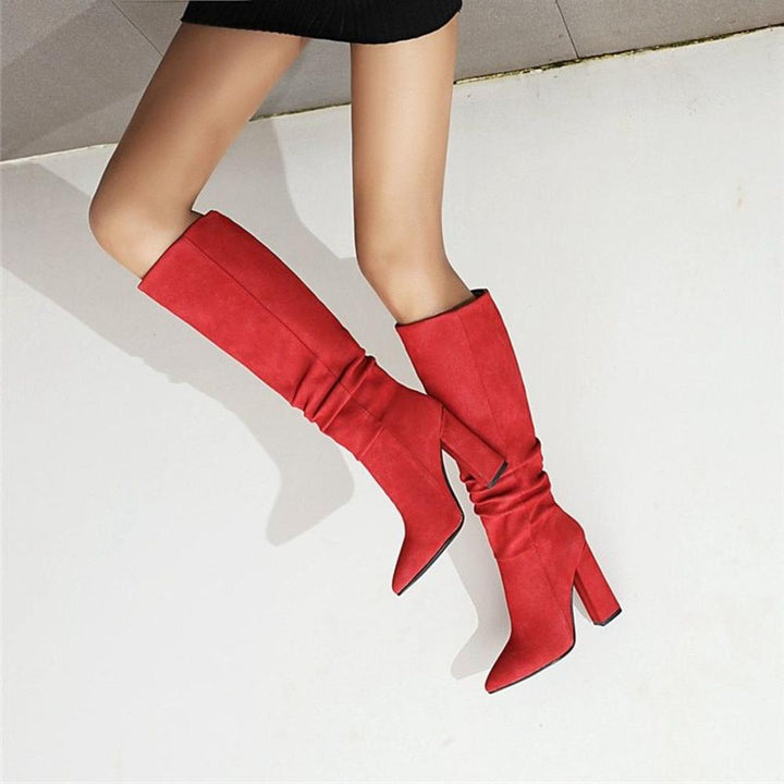 Matilda's Slouchy Knee-High Pointed Toe City Boots
