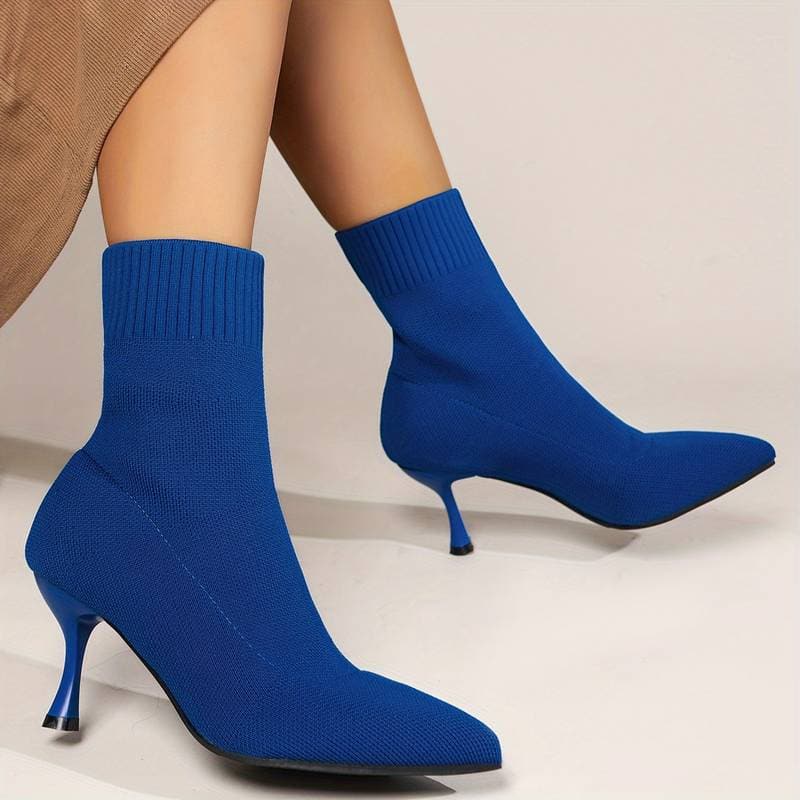 Matilda's Elegant Knit Stiletto Boots