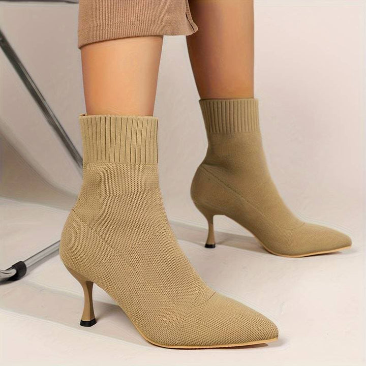Matilda's Elegant Knit Stiletto Boots