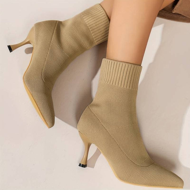 Matilda's Elegant Knit Stiletto Boots
