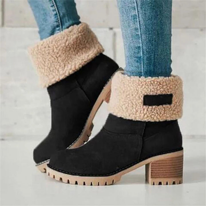Matilda's Faux Suede Winter Fur-Lined Boots