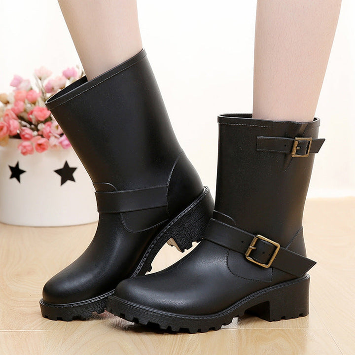 Matilda's Mid-Calf Street Style Buckle Boots
