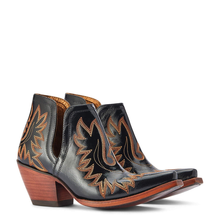 Matilda's Boho Western Embroidered Ankle Boots