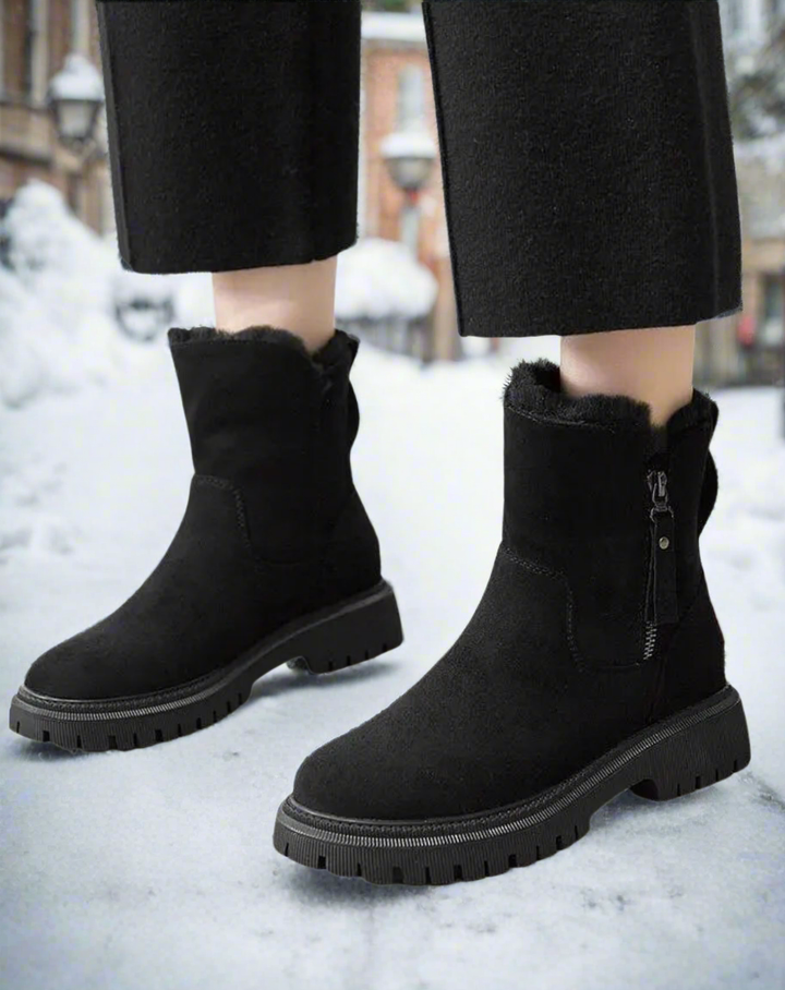 Matilda's Cozy Faux Fur Winter Ankle Boots