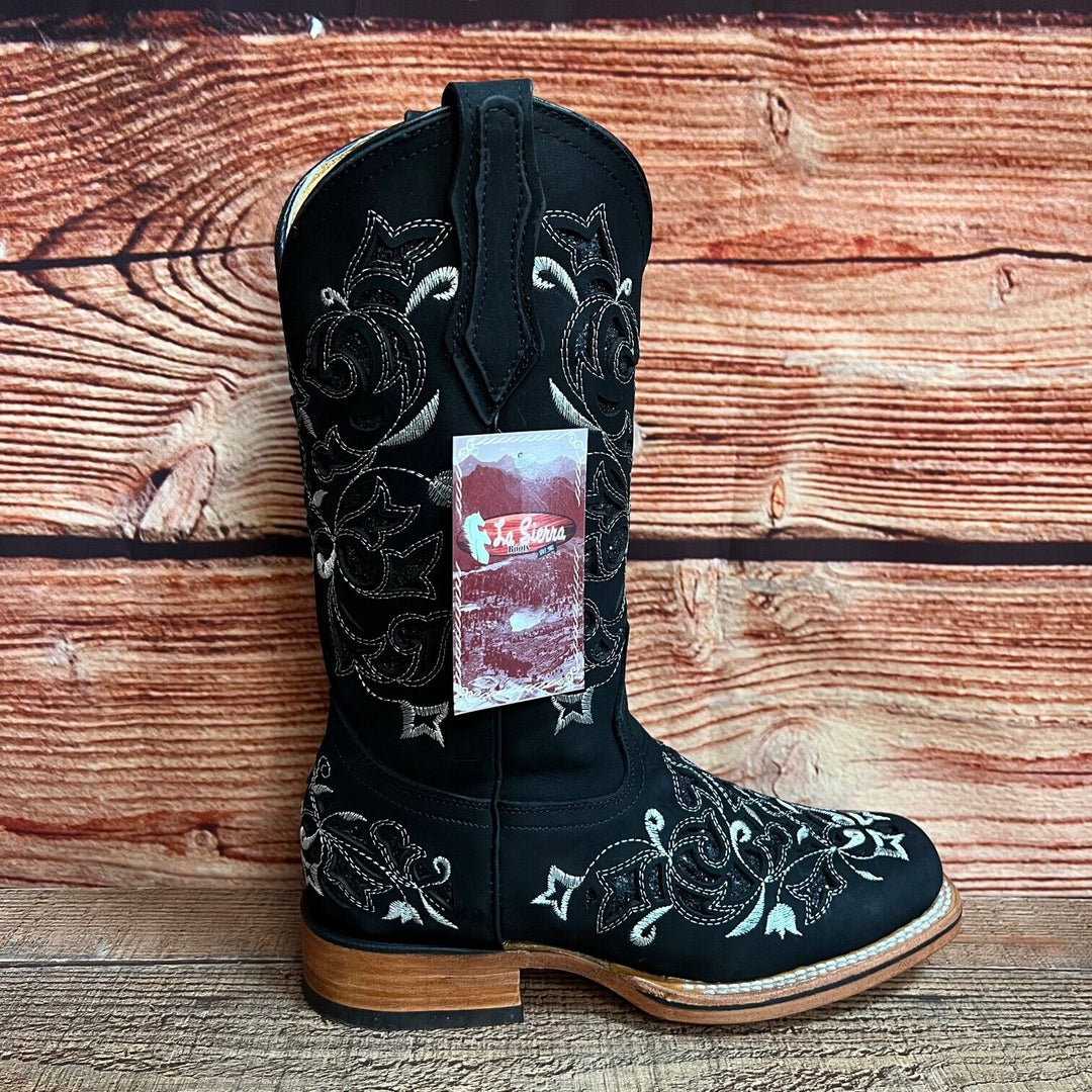 Matilda's Western Rodeo Square Toe Glitter Inlay
