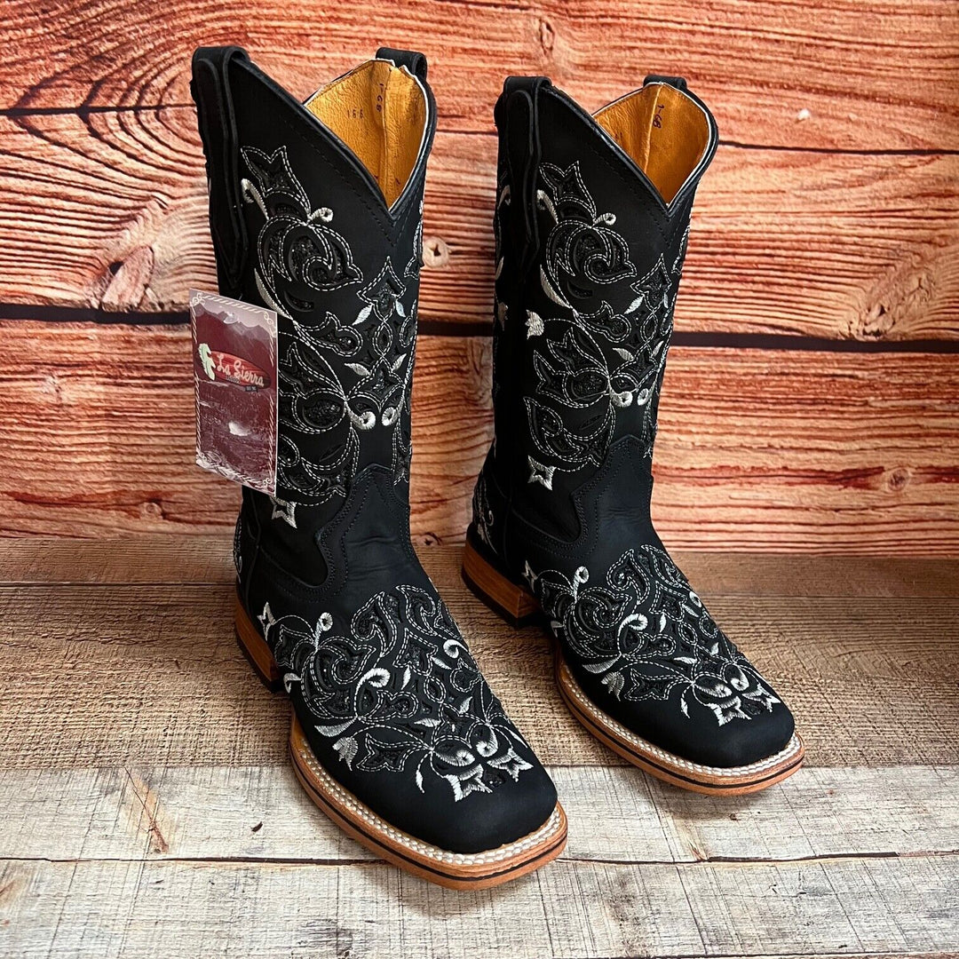 Matilda's Western Rodeo Square Toe Glitter Inlay